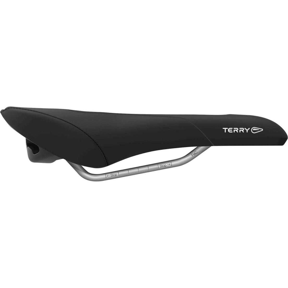 Zwart Terry stadsfiets en E-bike zadel, Figura GT herenmodel, comfortabel en ergonomisch ontworpen voor dagelijks gebruik