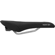 Zwart Terry stadsfiets en E-bike zadel, Figura GT herenmodel, comfortabel en ergonomisch ontworpen voor dagelijks gebruik