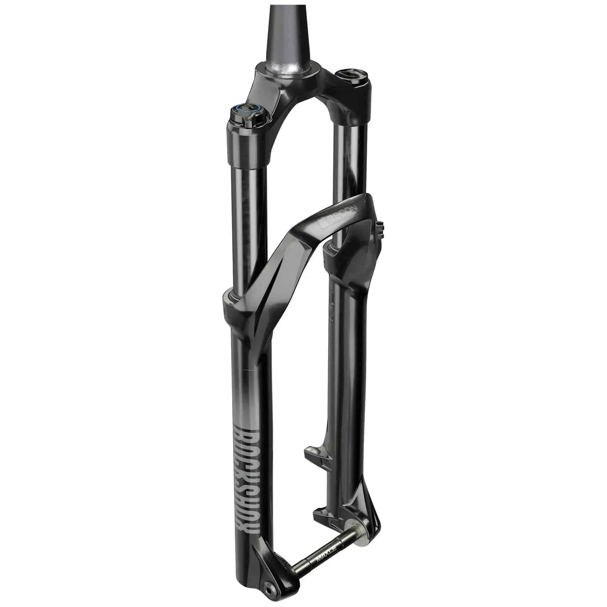 RockShox Recon Silver RL D1 verende voorvork voor mountainbikes, zwart, 29 inch, met 130 mm veerweg en snelkoppeling.