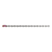 Zilveren Sram PCX01 12-speed ketting met 126 schakels, geschikt voor derailleurfietsen, met hollow pin verbinding