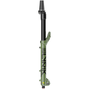 RockShox Lyrik Ultimate MTB voorvork 29 inch, 160mm veerweg, groene kleur, met 11/8-11/2 inch stuurmaat, zichtbaar in zijaanzicht