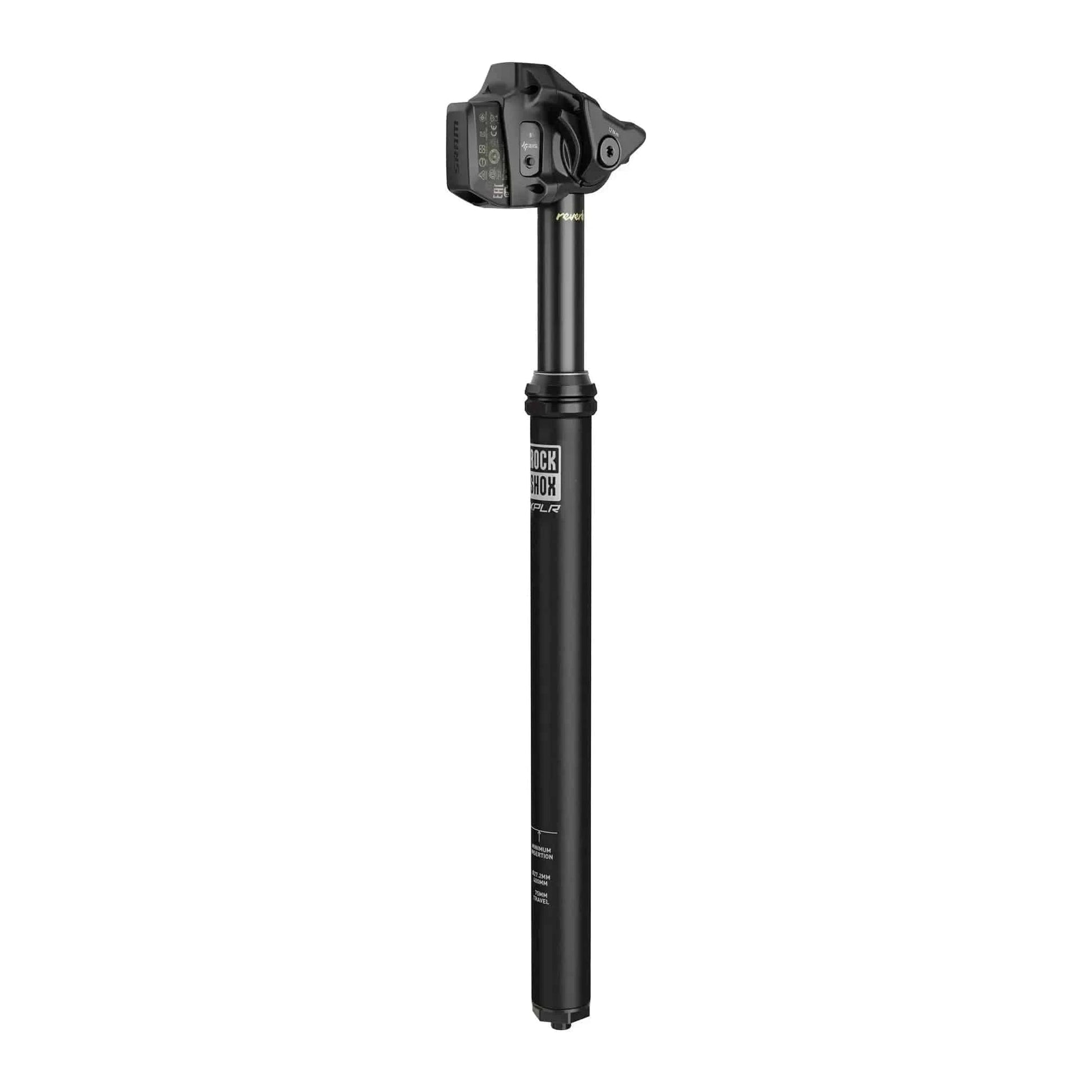 Zadelpen Rockshox Reverb Xplr Axs Dropper 27.2X400Mm 75Mm Drop Aluminium Zwart - Le Coq Wielerartikelen