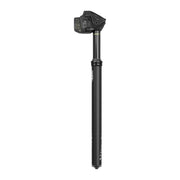 Zwart aluminium RockShox Reverb Xplr AXS dropper zadelpen, 27.2 mm diameter, 350 mm lengte, 50 mm verstelling, zijaanzicht